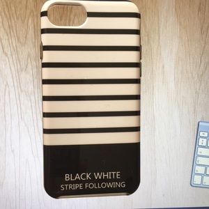 Heres a black and white striped case!!
